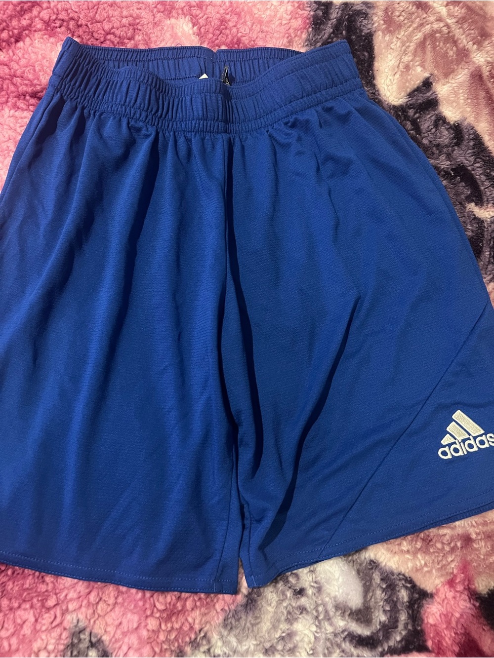 adidas Royal Blue Men's Athletic Shorts with Logo